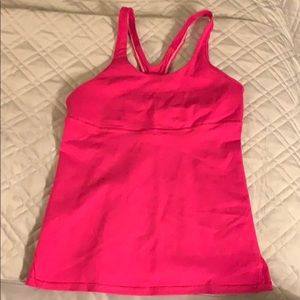 PINK lululemon workout tank
